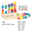 Toys Toys Toddler Wooden Montessori Beads Sequencing Stacking Block Matching Shape Lacing Beads Threading Fine Motor Skills Kids