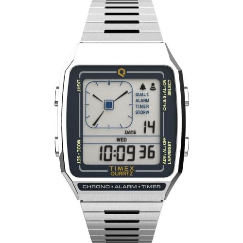 

Timex 32.5 mm Q LCA Timex Reissue Digital LCA Stainless Steel Silver/Digital/Silver One Size