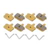 4 Sets Fahrrad-Scheibenbremsbeläge, alle Metall-Mountainbike-Bremsbeläge für M355 M446, Fahrradzubehör