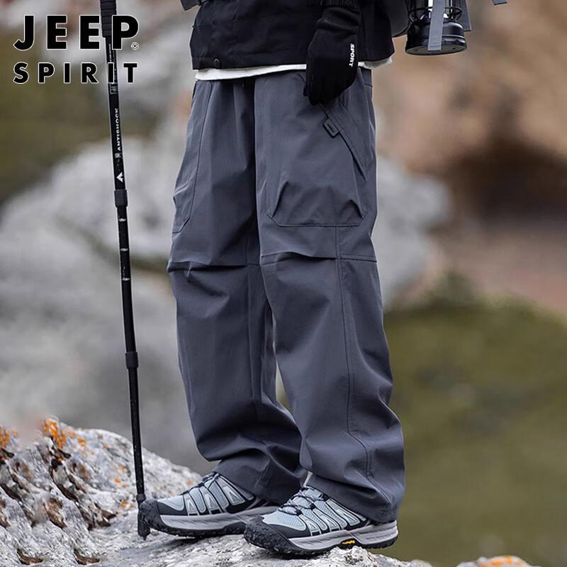 JEEP SPIRIT Herren Herbst Winter Outdoorhose mit geradem Bein