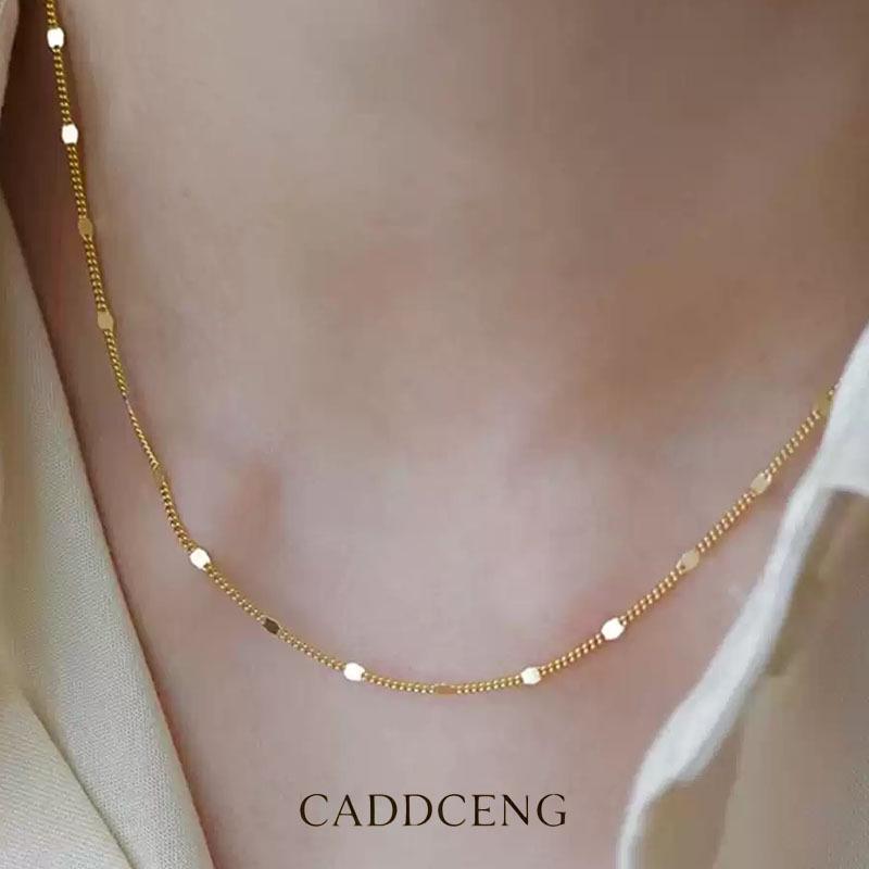 18K Rose Gold Titanium Steel O-Chain Necklace & Bracelet Set