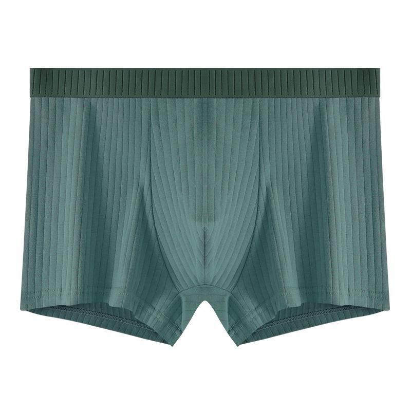 

Мужские трусы-боксеры из чистого хлопка с антибактериальной промежностью для мальчиков-подростков L темно-зеленого