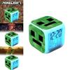Minecraft Cartoon Led Alarm Clock With Night Light And Digital Display For Students