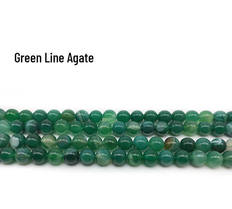 Blue Agate Starry Sky Chalcedony Beads for DIY Handmade Round Earrings