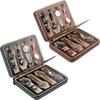 New Travel Dustproof Embedded Watch Box Zipper Portable PU Leather Storage Case Watch Display Box For Trips And Gift Storage Bag