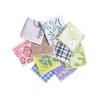 Ladies towel handkerchief set 10 gift wrapping assorted colors patterns (23x23cm 25x25cm)