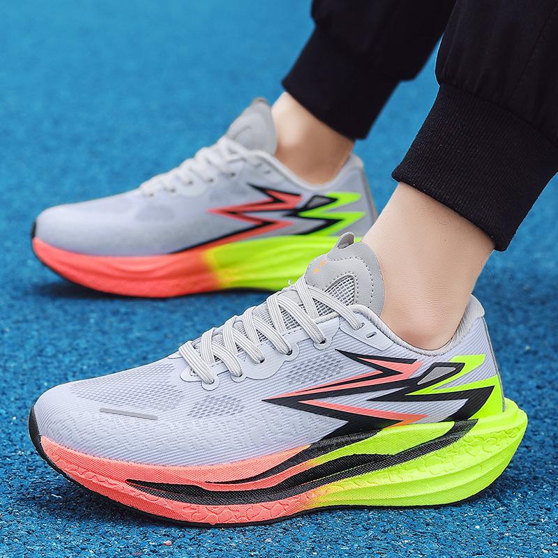 2025 autumn new lightweight carbon plate breathable sports youth running shoes trendy shoes men's and women's sneakers