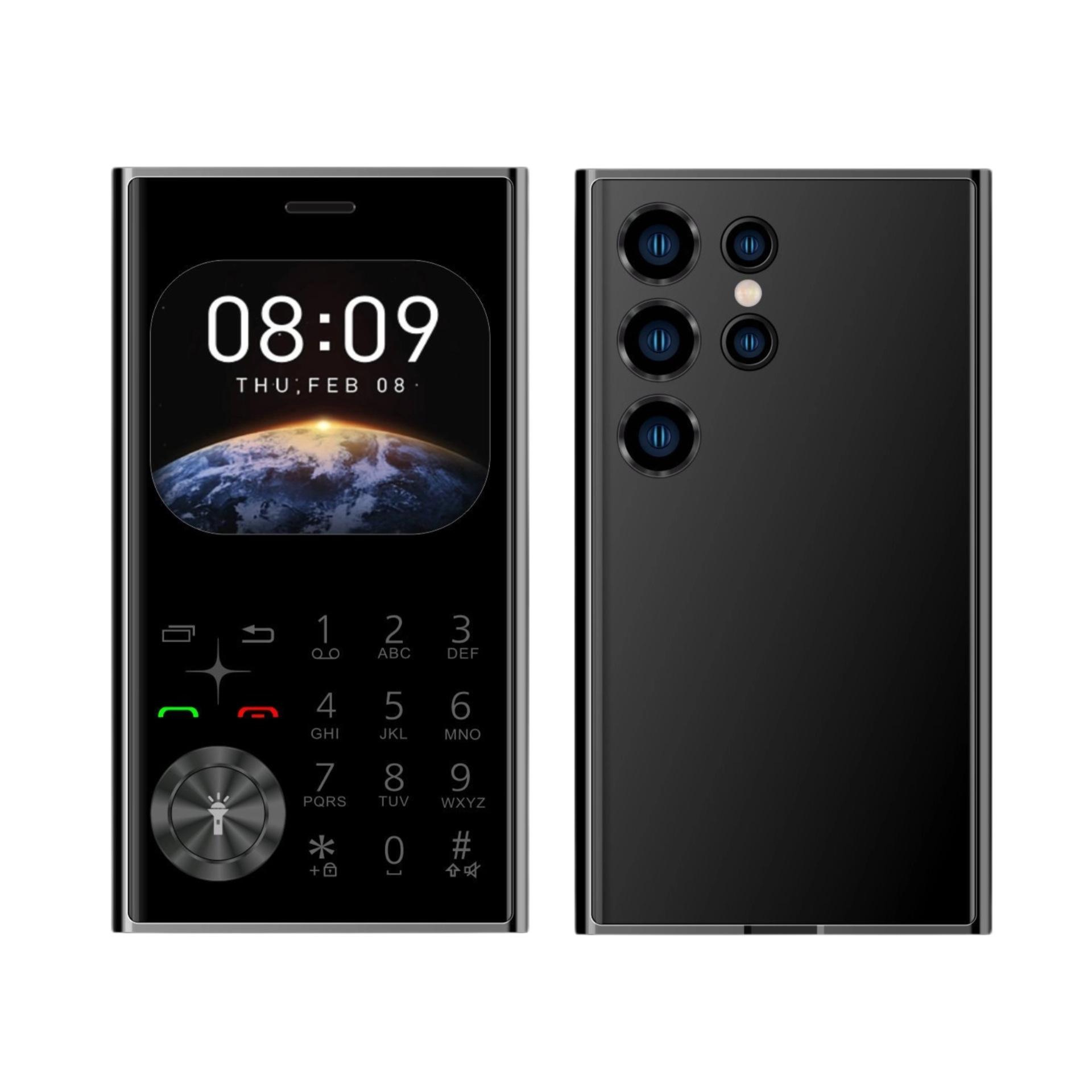 

Маленький сотовый телефон 2 SIM-карты камера фонарик MP3 FM Magic Voice 2.01 дисплей 2G GSM кнопочные мобильные телефоны Without TF card чёрный