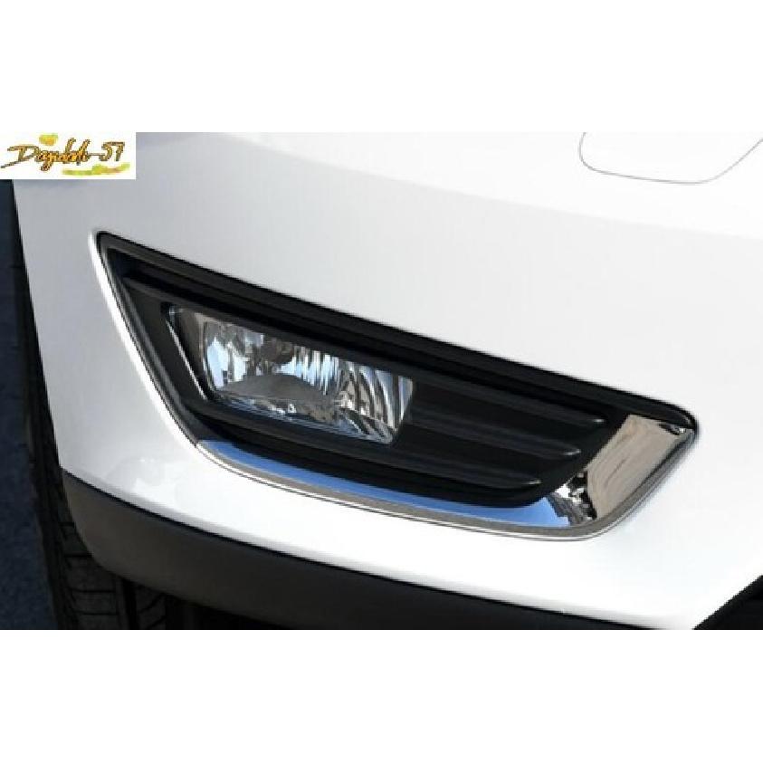Chrome Front bumper Fog Light Lamp Cover Trim 2PCS For Ford Focus 2015-2018 New