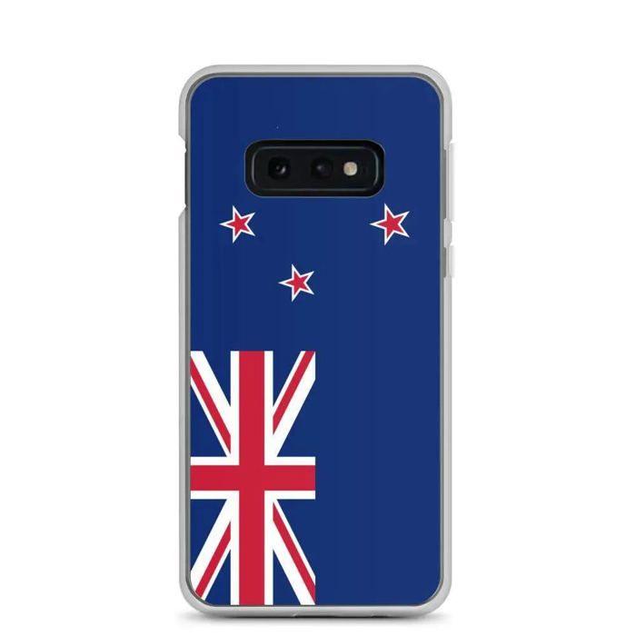 Coque Téléphone - Samsung - Galaxy S10e - Drapeau Nouvelle-Zélande - Souple - Multicolore