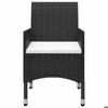 Maison Exclusive - Ensemble à manger de jardin 5 pcs Noir