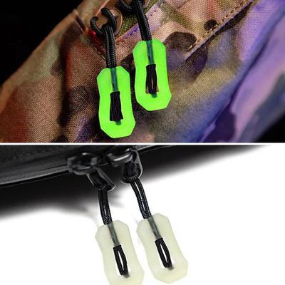 Yousheng 10Pcs Luminous Zipper Pulls Glow-in-the-dark Zipper Tags Outdoor Camping Traveling Backpacks Jackets Luggage Handbags Anti-lost Zipper Heads