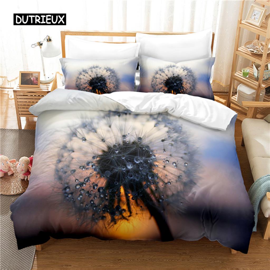 Dandelion Bedding Set Duvet Cover Set 3d Bedding Digital Printing Bed Linen Queen Size Bedding Set Fashion Design