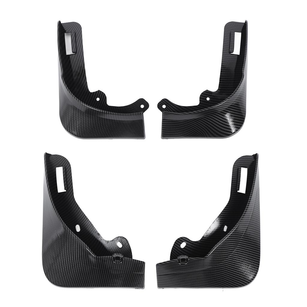 Radschmutzfänger Carbonfaser-Stil Vorne Hinten Reifenspritzschutz Ersatz für Tesla Model Y 2021