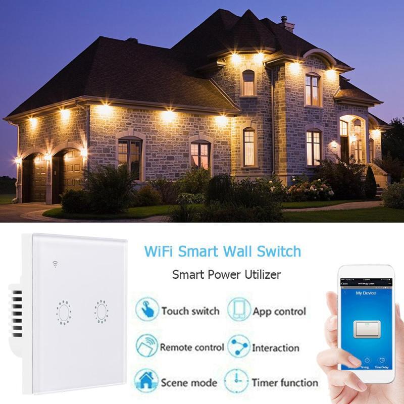 Smart WiFi Curtain Switch, Touch & Alexa Voice Control, Remote Accessible
