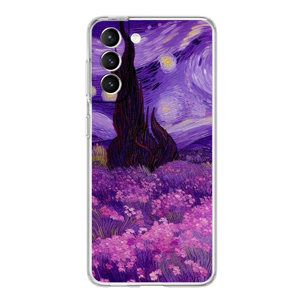 Starry Night Van Gogh Phone Case For Samsung Galaxy S24 S23 S22 S20 Ultra S21 FE 5G S10 S9 Plus S10E S8 Silicone Clear Cover