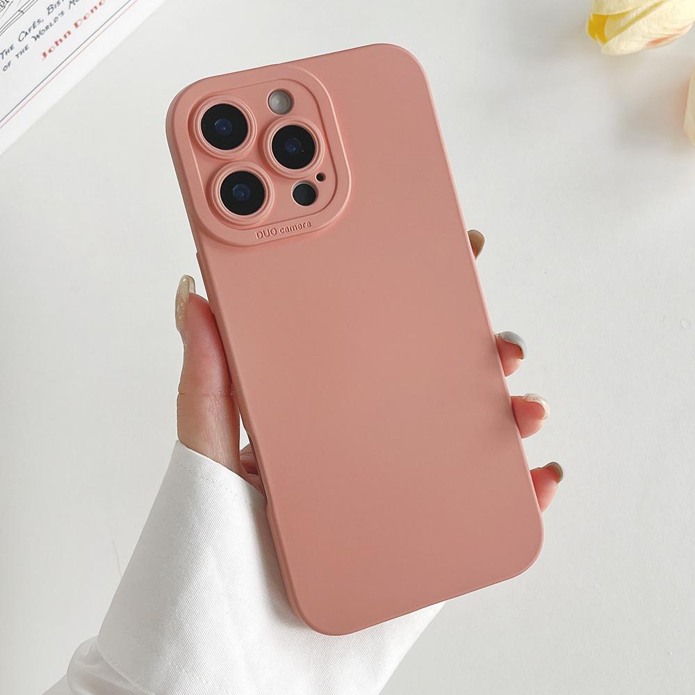 Titanium gray fine hole liquid silicone phone case for For Iphone 16 15 14 13 12 11 Pro Max Plus full shockproof soft bumper cover
