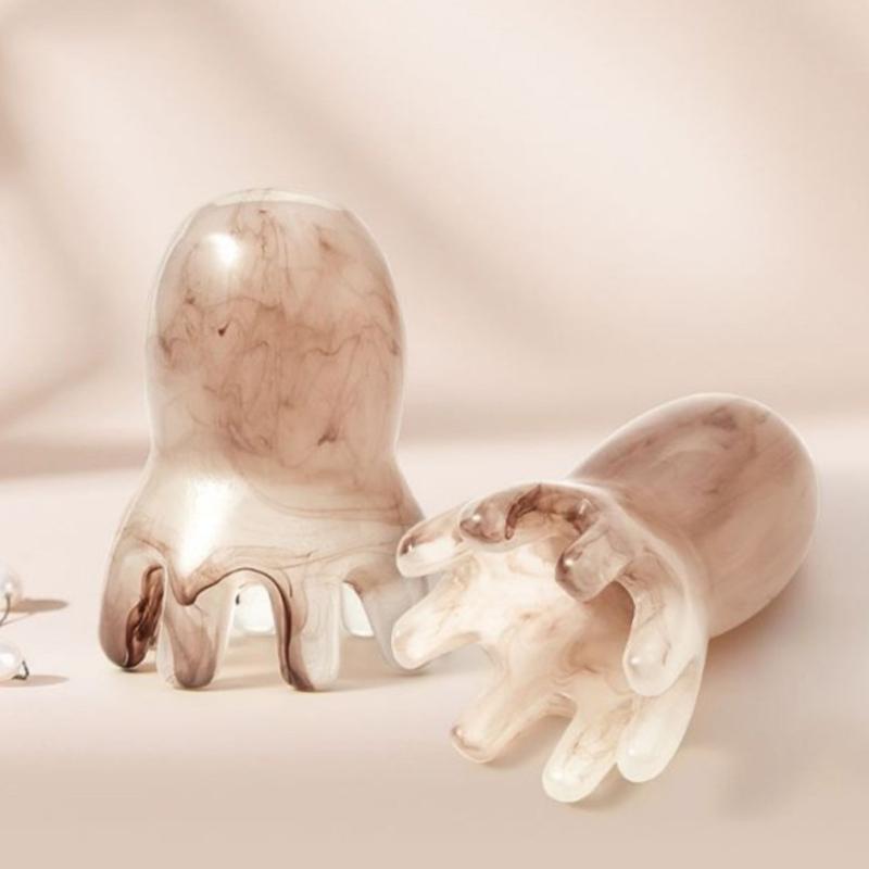 

1PC Resin Octopus Comb Head Massager Meridian Scraping Scalp Massage Brush Acupuncture SPA Gua Sha Health Therapy Tool