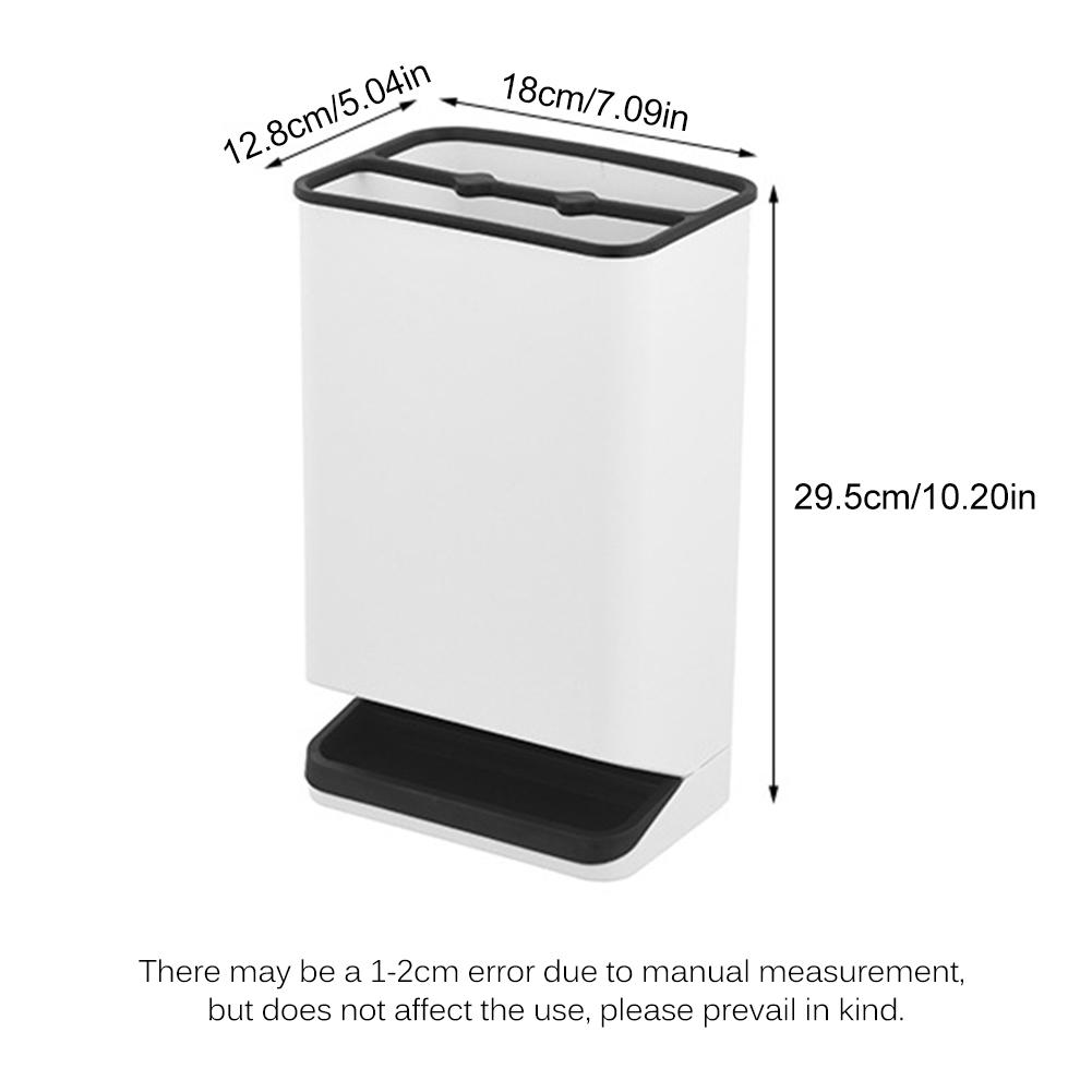 

Umbrella Stand with Drip Tray 6 Holes Umbrella Holder Stand Plastic Detachable Umbrella Storage Rack Black