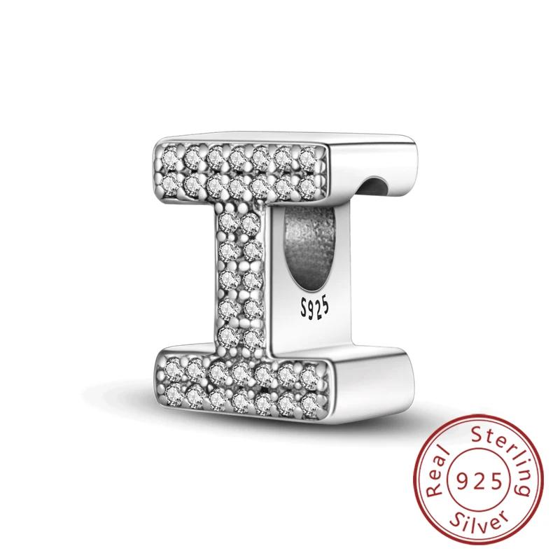 Charms Fit Original Bracelet A-Z Alphabet Charms Beads Copper 26 Letters Charm For Women Girl Diy Fine Jewelry Gift