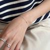 Bracelet Perle Irregulière Forme Spéciale Française Bracelet Femmes Niche Luxe Léger Exquis Doré Demi-Bracelet Bracelet Accessoires