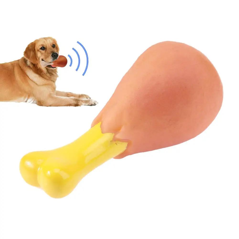 

Pet Dog Toy Rubber Chicken Leg Puppy Sound Squeaker Chew Toys for Dogs Puppy Cat Interactive Pet Supplies Dog Products