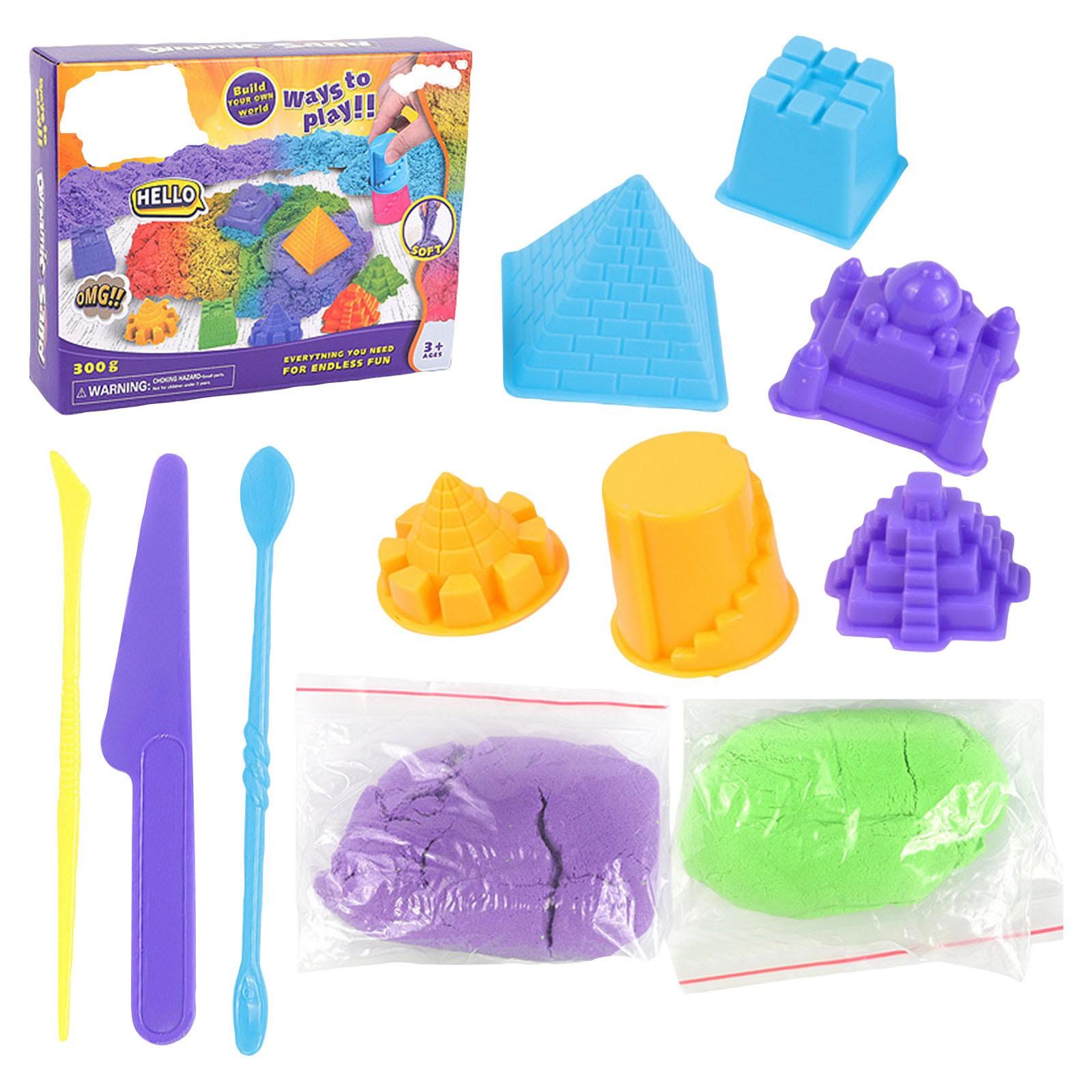 

Песок с формочками, сенсорные игрушки, предназначенные для детей от 3 лет и старше, легко создать счастливое детство! One Size