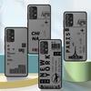 Airplane Bus Tickets Phone Case for Samsung Galaxy A21s A22 A71 A72 A73 A23 A25 A52s A53 A54 A55 A24 A31 A32 A33 A34 A51 A52