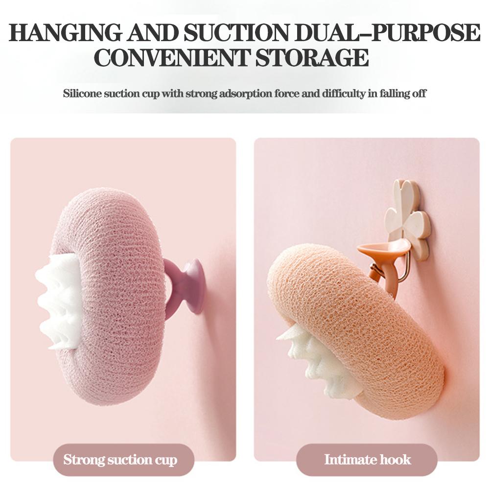 Handheld Sunflower Shower Ball Round Super Soft Exfoliating Body Massage Bath Ball Reusable  for  Women Men Shower Tool