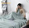 Waffle Weave Skin-Friendly Breathable Office Air Conditioning Nap Blanket