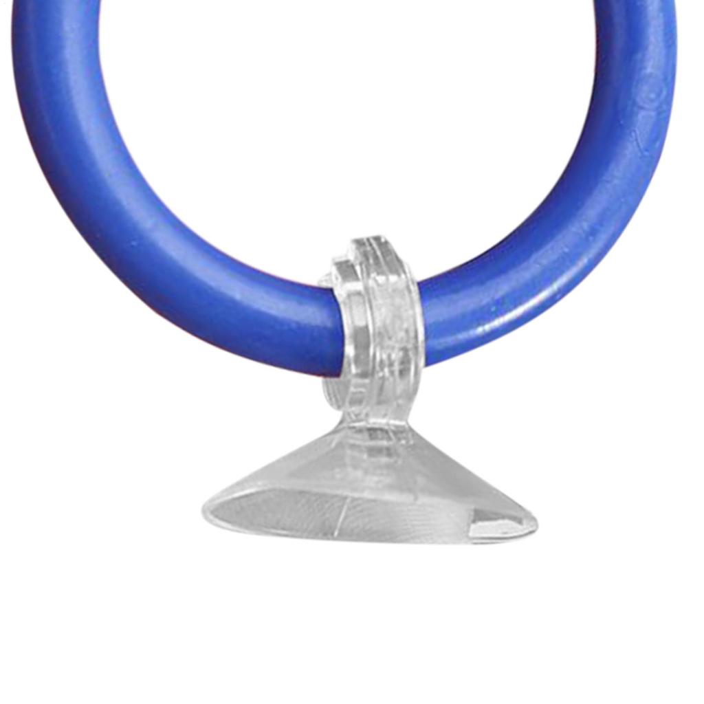 2Pcs Fish Training Ring Suction Cup Fish Tank Feeding Ring Fish Tail Toy Betta Training Circle Fish Tank Decorative Enrichment