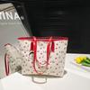 Summer New Girl Commuter Cherry Tote Bag Handbag Fashion Niche Print Texture Shoulder Bag Women
