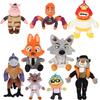 Anime Os Caras Maus Brinquedos de Pelúcia Sr. Cobra Piranha Lobo Tubarão Sra. Tarântula Boneca de Algodão Animal de Pelúcia Macio Almofada Decoração de Quarto
