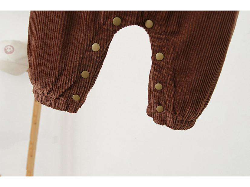 Winter Koreanischer Stil Cord Fleecegefütterte Cartoon Overalls für 0-3 Jahre
