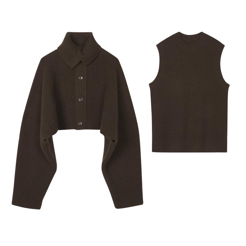 LESS 2024 Winter Sweater Two-Piece Set