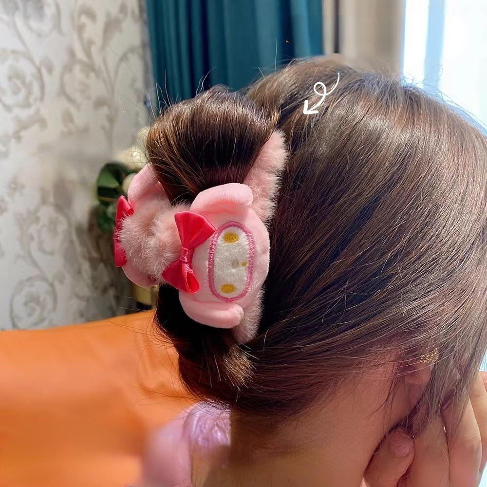 Sanrio Cinnamoroll Hair Claw Clips Women Girls Faux Fur Hair Accessories