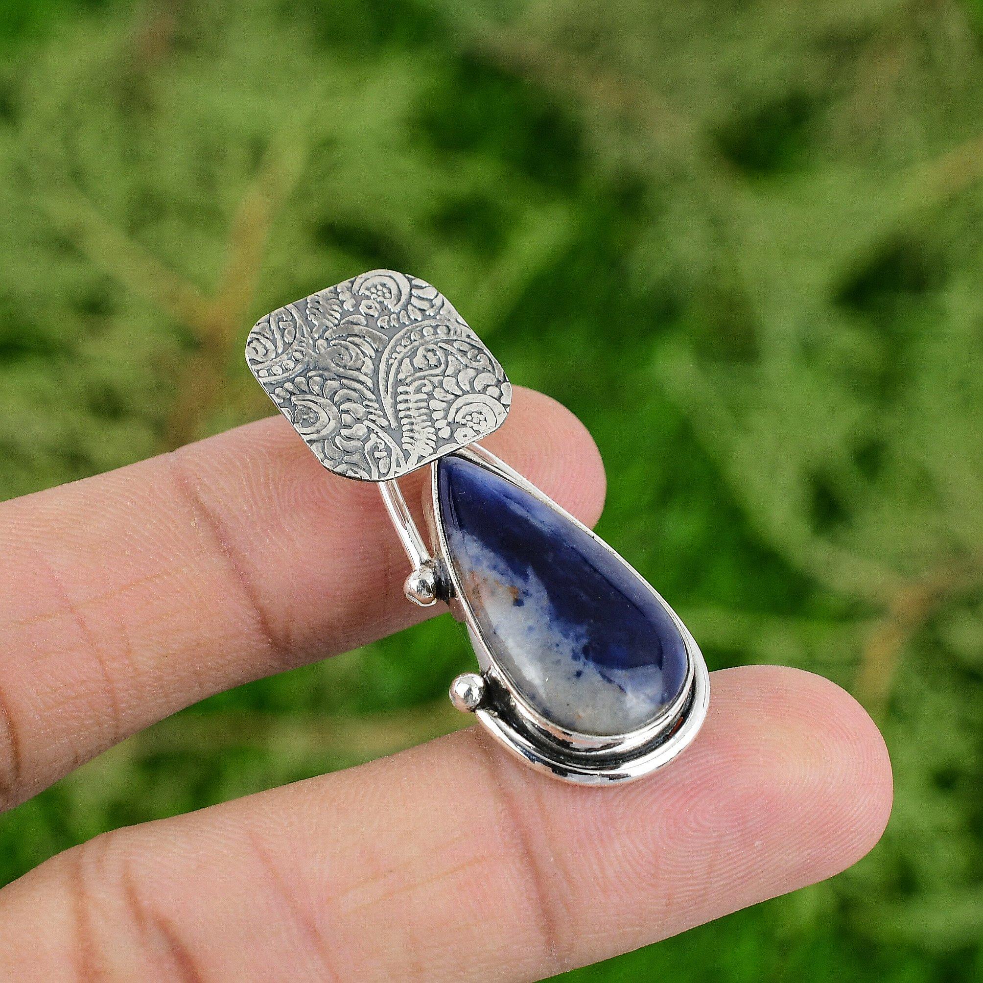 

Sodalite Pendant 925 Sterling Silver Pendant Handmade Pendant Sodalite Gemstone Jewelry Gifts For Her