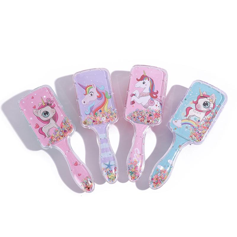 

Square Sequin Air Cushion Comb - Various Styles, Korean/Japanese Girl Airbag Design 22x6.5x3 cm