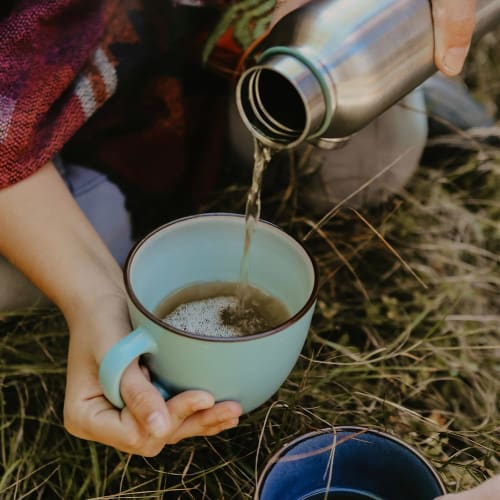 Black+blum (black+blum) Insulated Water Bottle, Large, 14005, Silver X Olive, 750ml (Olive/FF/Men's, Women's, Jr.)