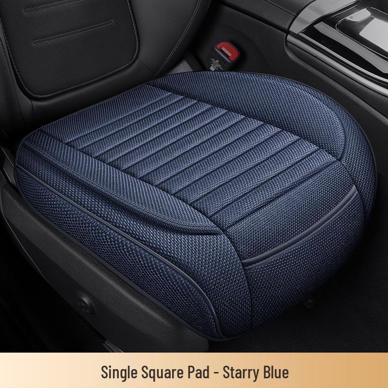 All-Season Cotton & Linen Car Seat Cushion for Sedans, SUVs, Off-Road Vehicles & Trucks - Model YM3