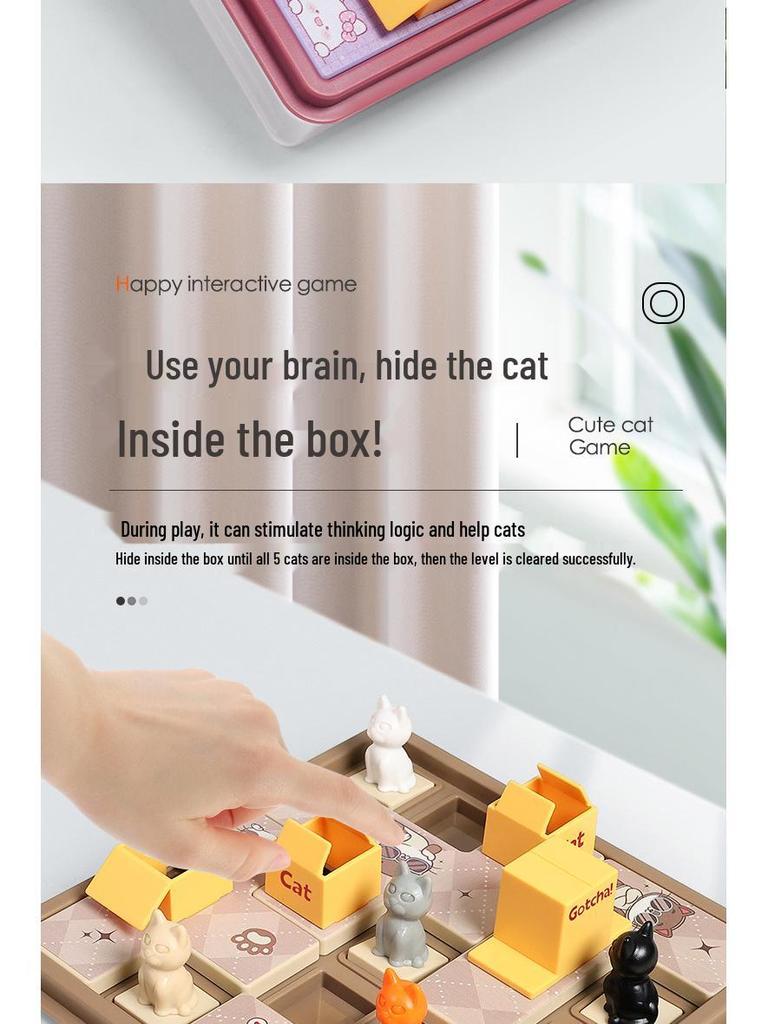 Hide & Seek Puzzle: Cat Logic Training Toy for Kids