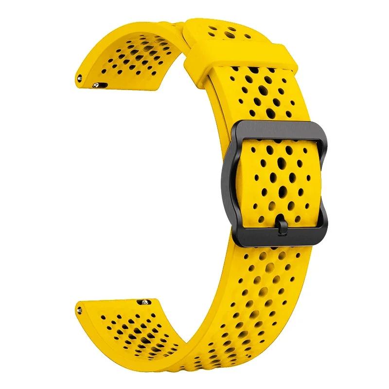 22mm Silicone Breathable Strap For SUUNTO 9 Peak DLC/PRO 9 5 PEAK RACE S OCEAN Sports Watchband SUUNTO RUN Replace Soft Bracelet