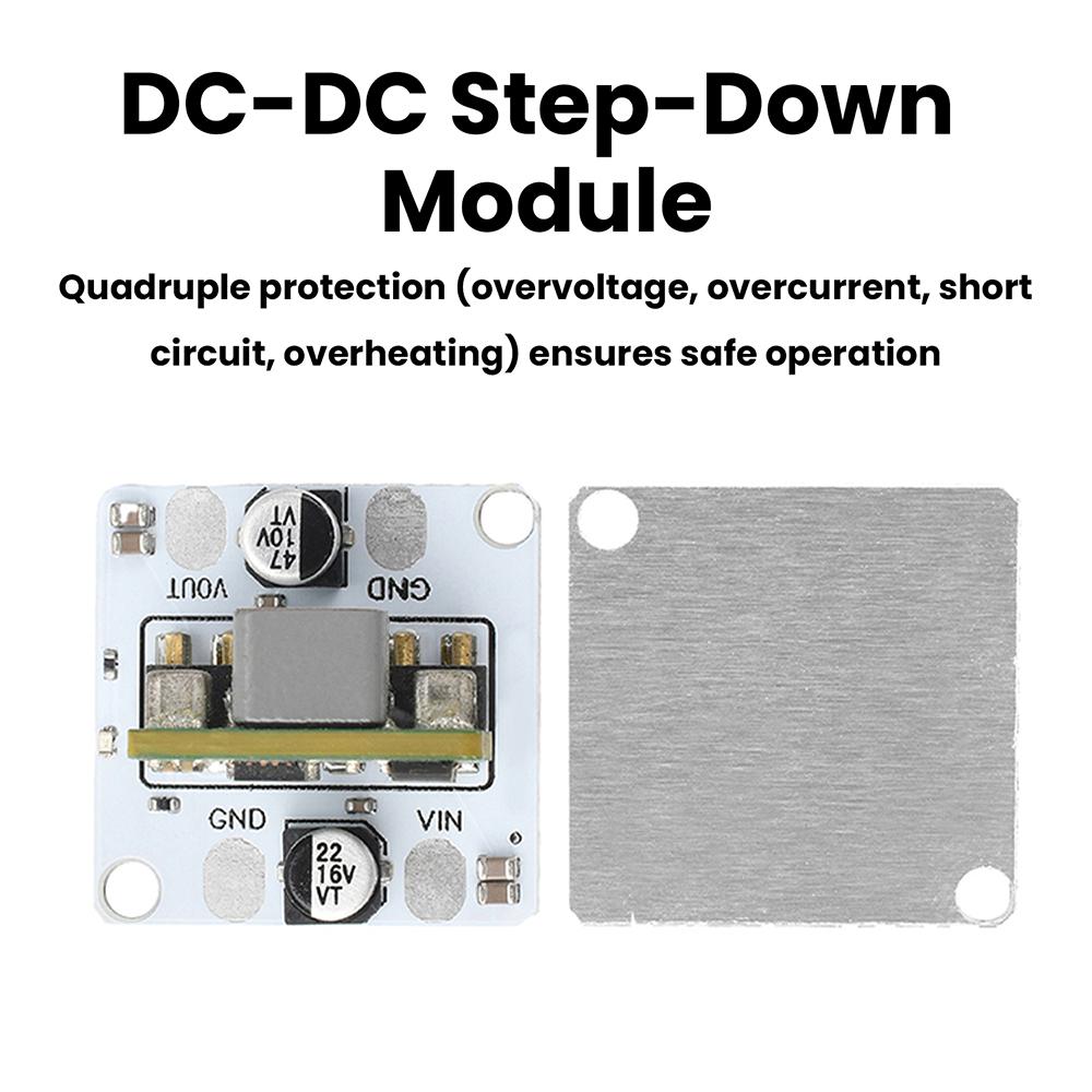 DC 9-14V to 5V/4.2V/3.3V DC-DC Step-Down Module 10A High-Power Regulated Power Supply Module
