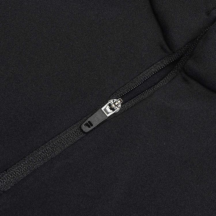 Fila Explorer Long Sleeve Fleece Lined T-Shirt And Comfortable Woven Pants Casual Set Women Sets Deep-Black A11W447202F-BK+A11W447802F-BK