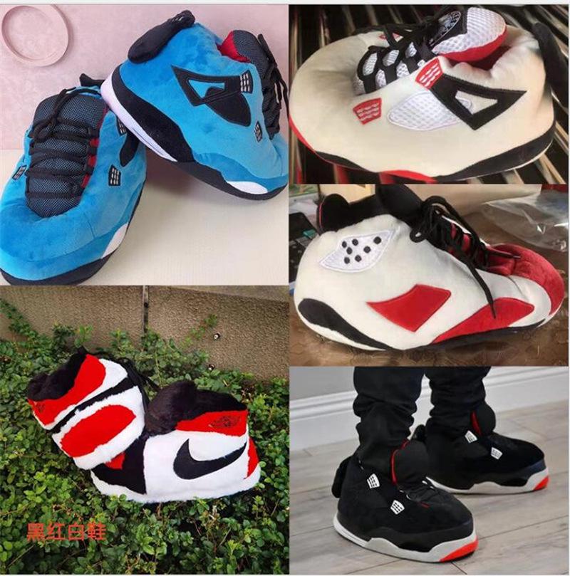 Unisex Plüschfell Winter Hausschuhe mit lustigem Kokosnuss-Design