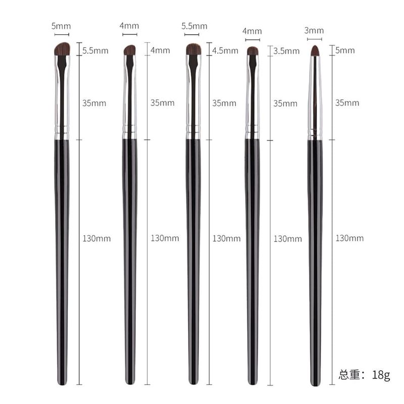 ZOREYA - Set von 5: Lidschatten-Make-up-Pinsel