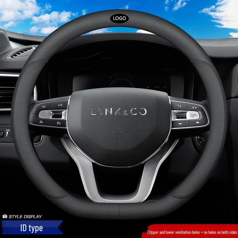 Lynk&Co Models 01-06 Winter Steering Wheel Cover - Genuine Leather, Ultra-thin