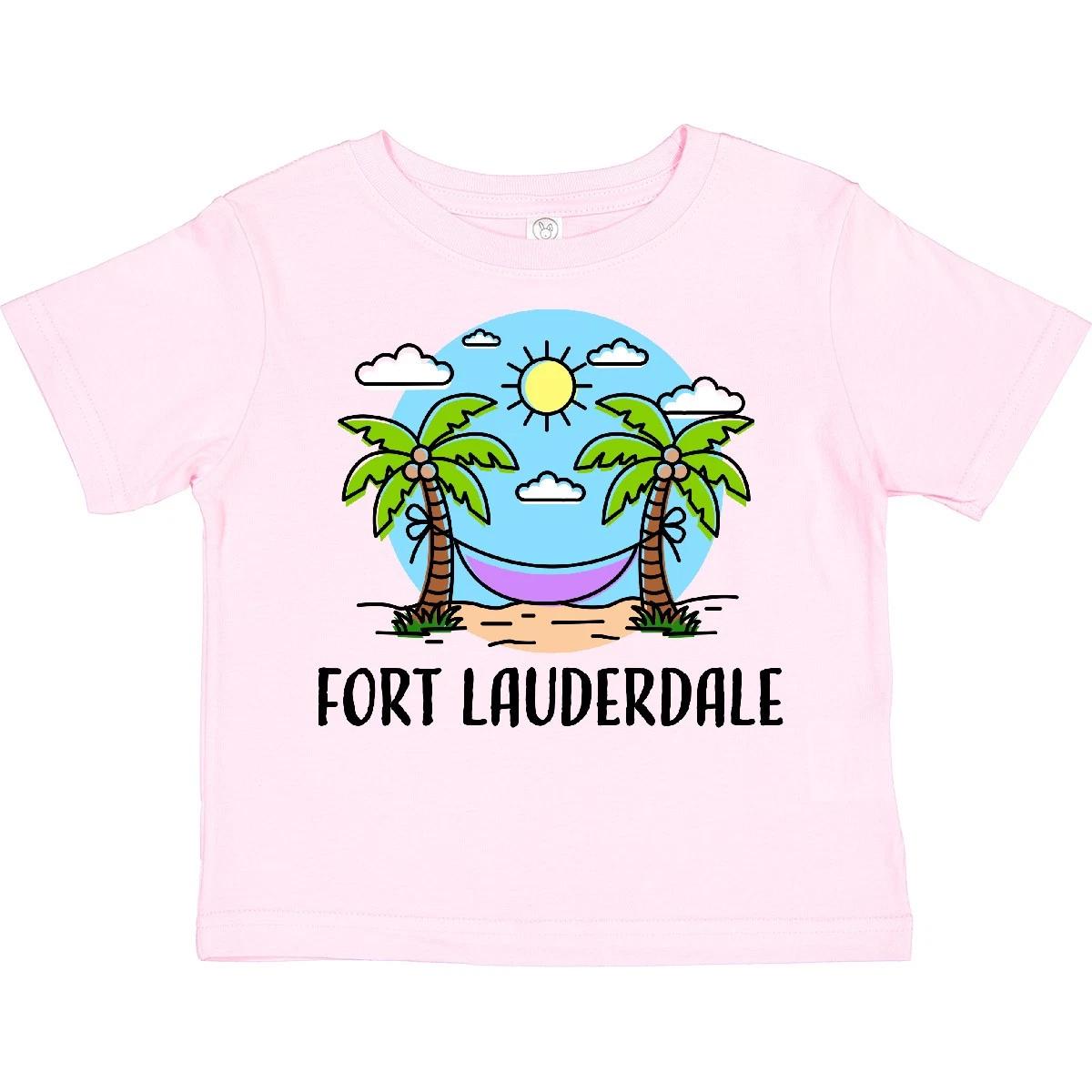 Inktastic Summer Vacation In Fort Lauderdale Toddler T-Shirt Florida Spring Palm 120