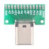 24Pin Soldering PCB Board Type C Female USB 3.1 Test Board Speed 10Gbps Data Transfer Upgrades for Devices Debugging