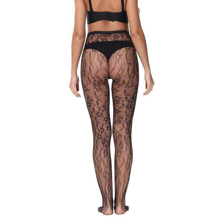Tights, stockings, European and American floral patterned hollow socks3092